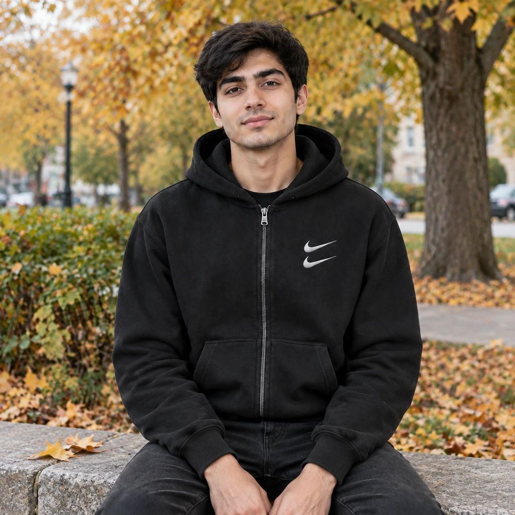 سوئیشرت دورس کلاهدار مردانه مارک گلدوزی مدل Adrian