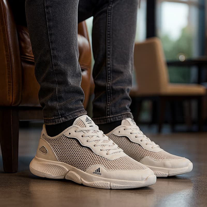 کفش ورزشی تابستانی مردانه آدیداس سفید مدل Ador